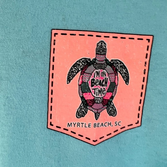 Delta Pro Weight 90s Graphic T Shirt Medium Myrtle Beach South Carolina Turtle - Picture 3 of 8